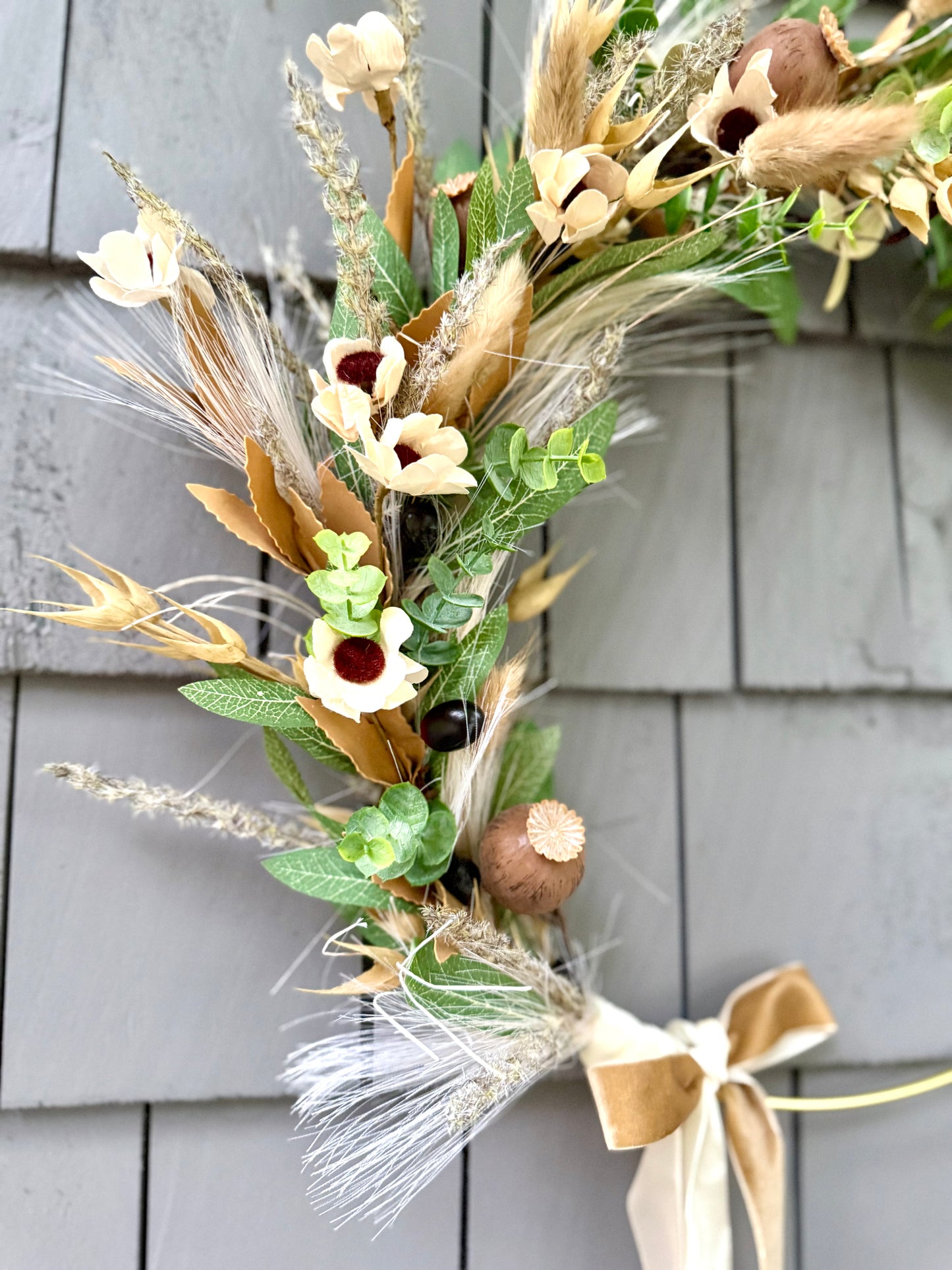 17” Boho Hoop Wreath