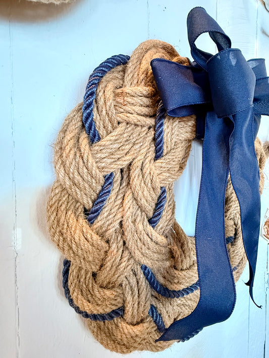 20" Navy Double Braid