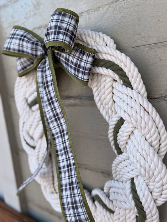 18” Olive Plaid