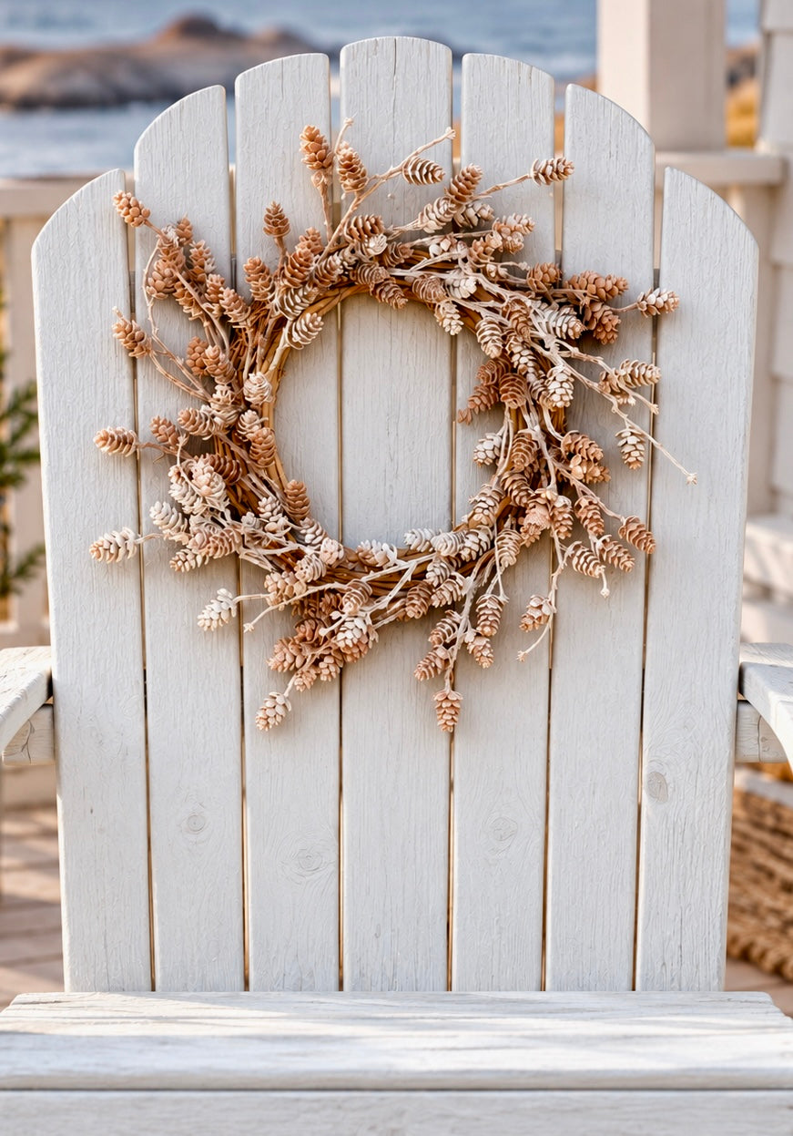 12” Mini Acorn Wreath/ Candle Ring