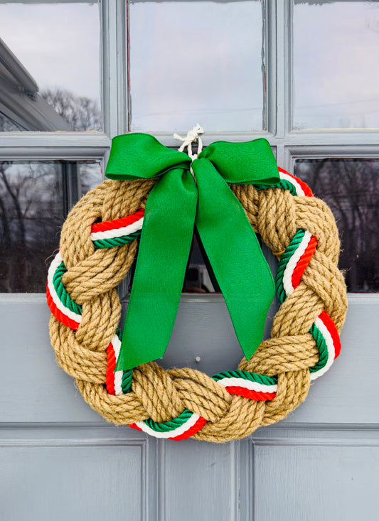 16” Jute Irish Rope Wreath