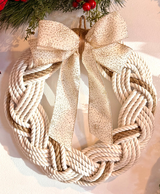 16” Salt and Sea w/ Champagne Ribbon