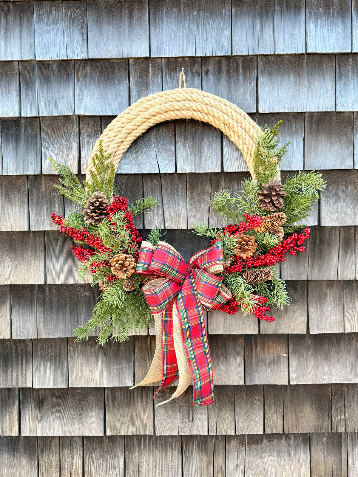22” Cranberry Tartan