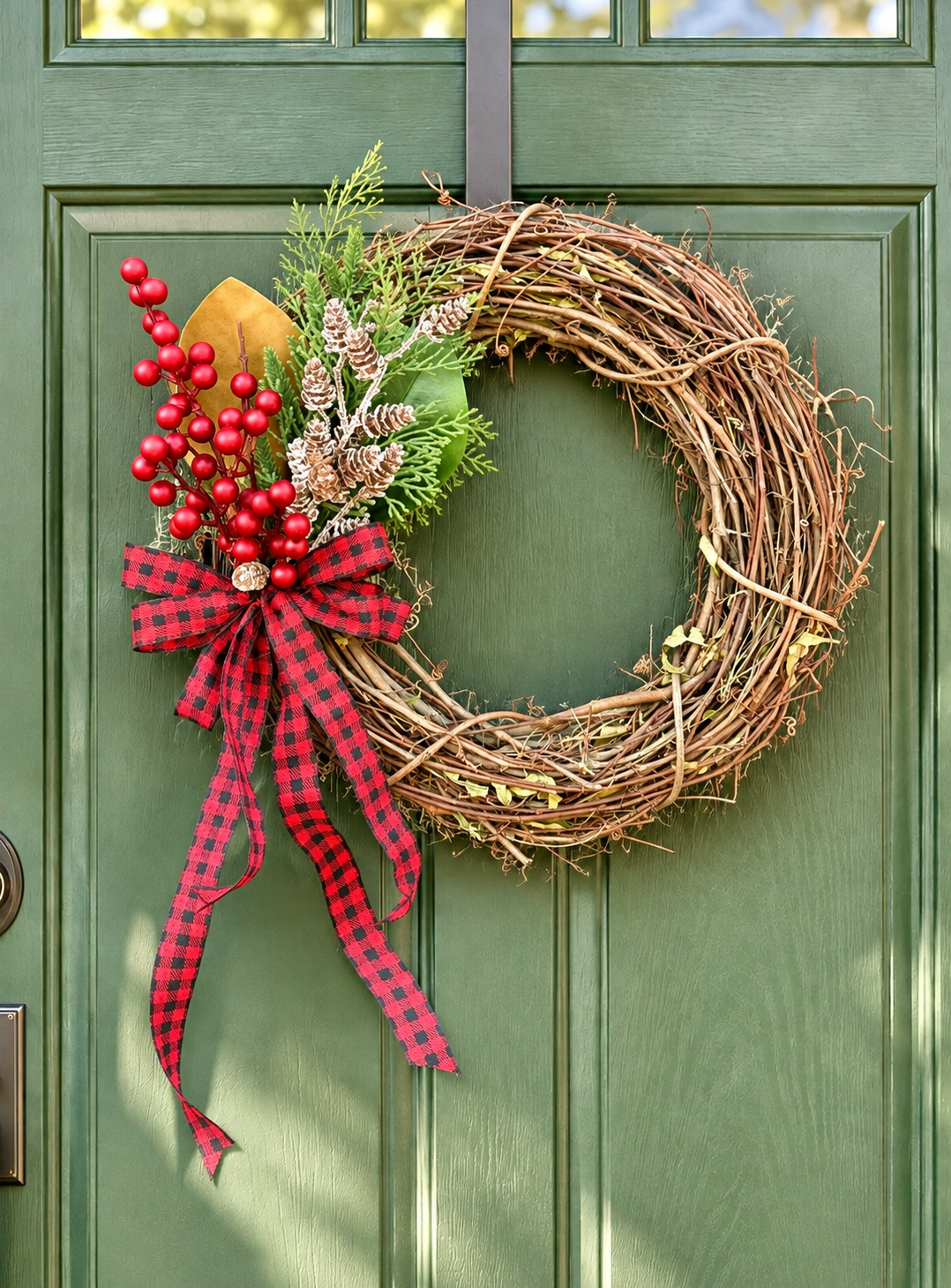 15” South Shore Rustic Holiday Wreath