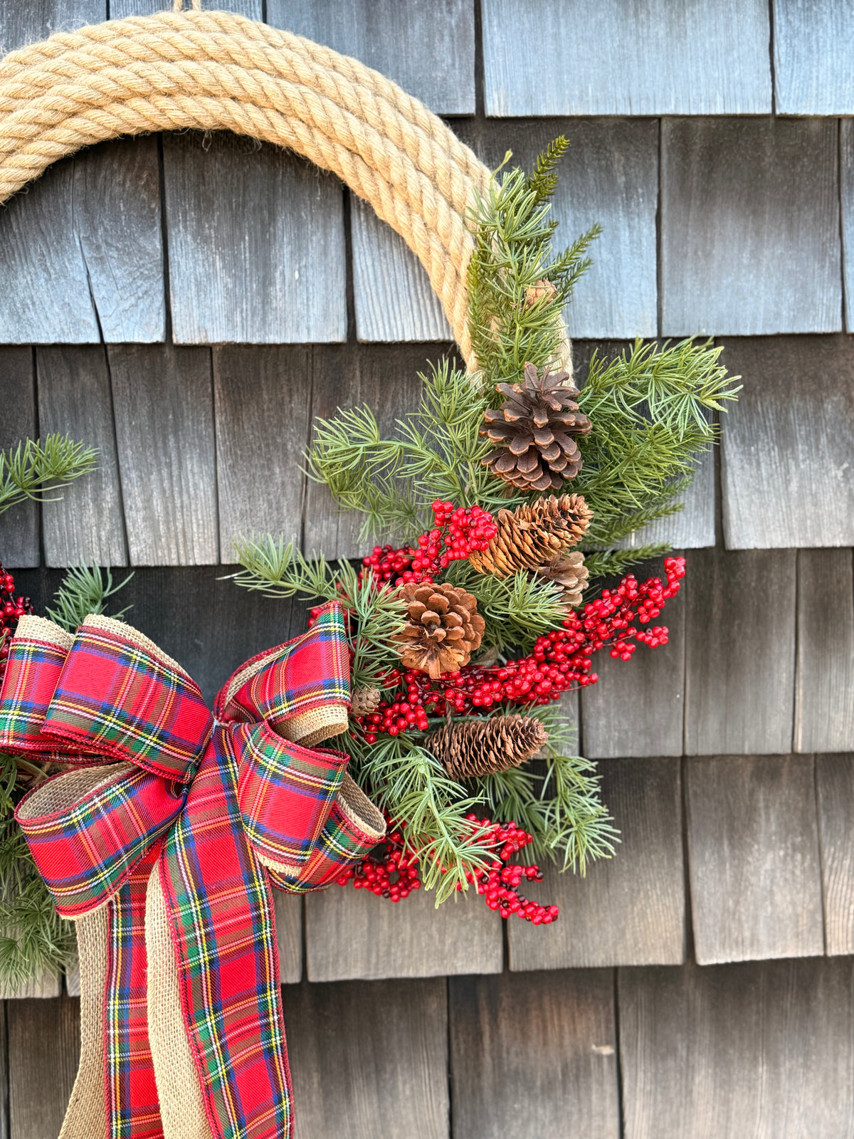 22” Cranberry Tartan