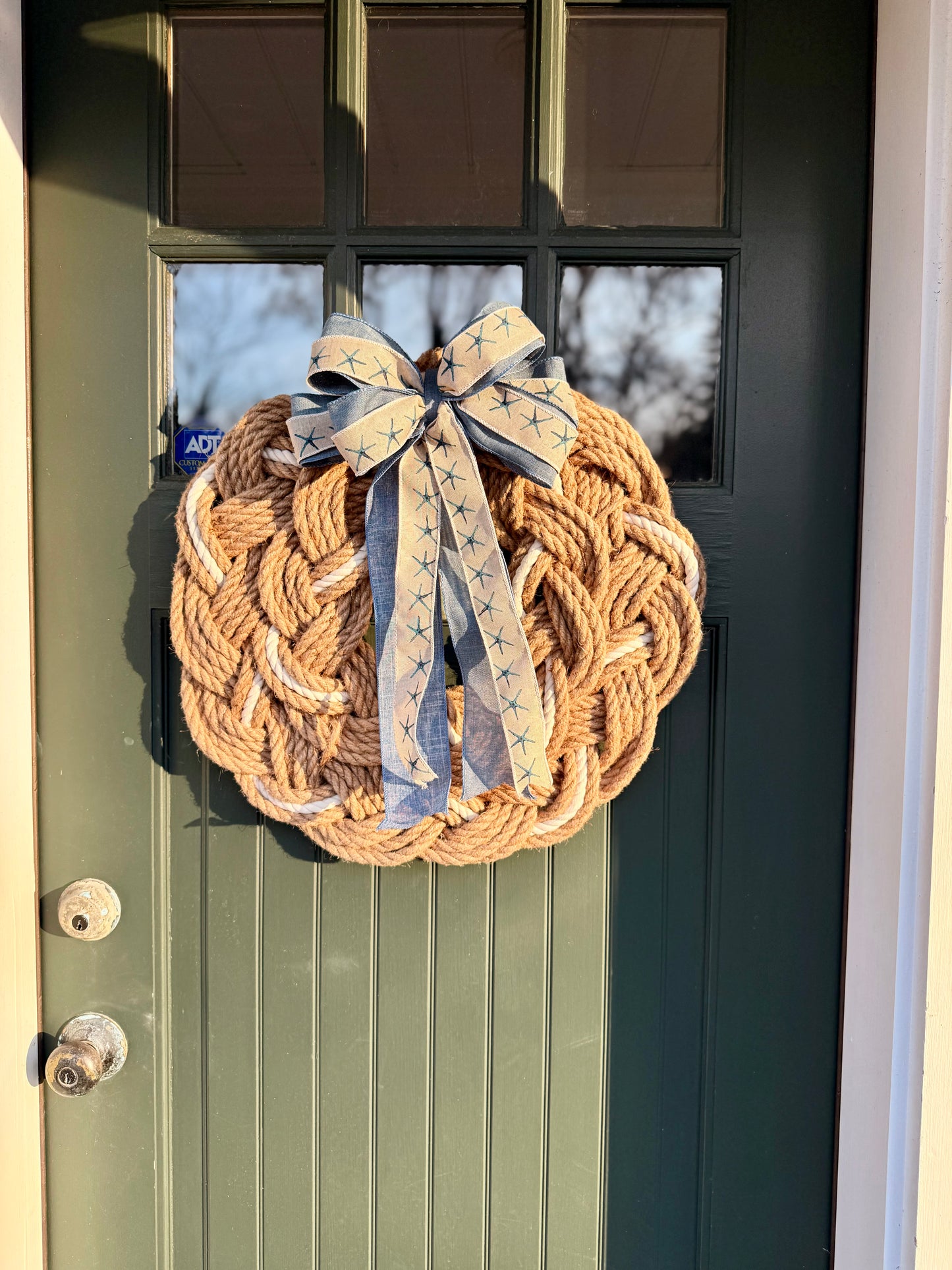 20” Double Braided Jute w/ White accent