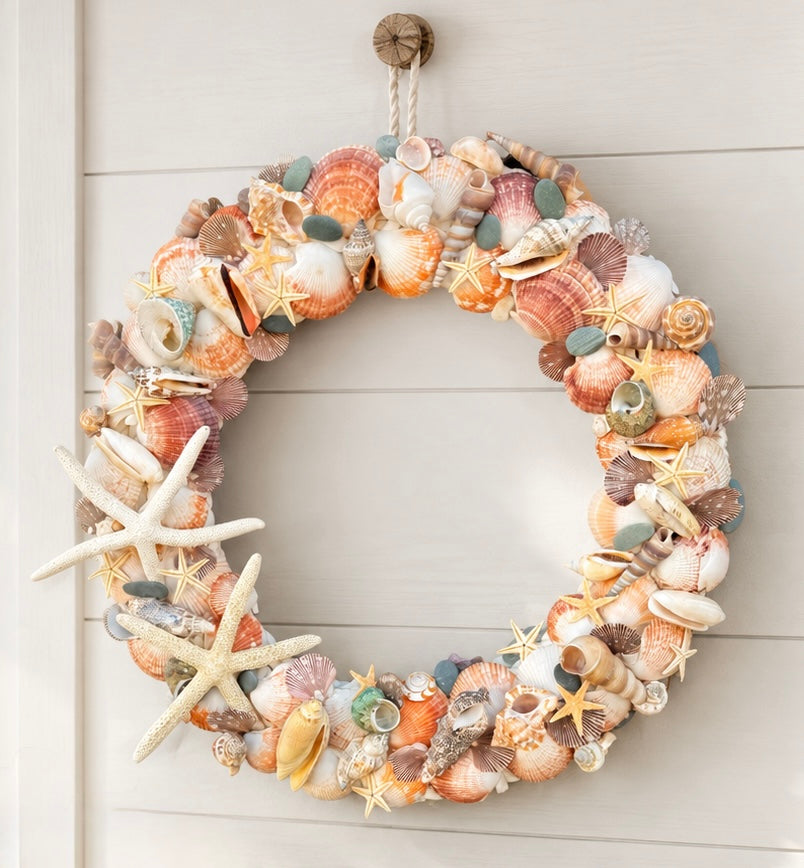 13” Seaside Shell Wreath