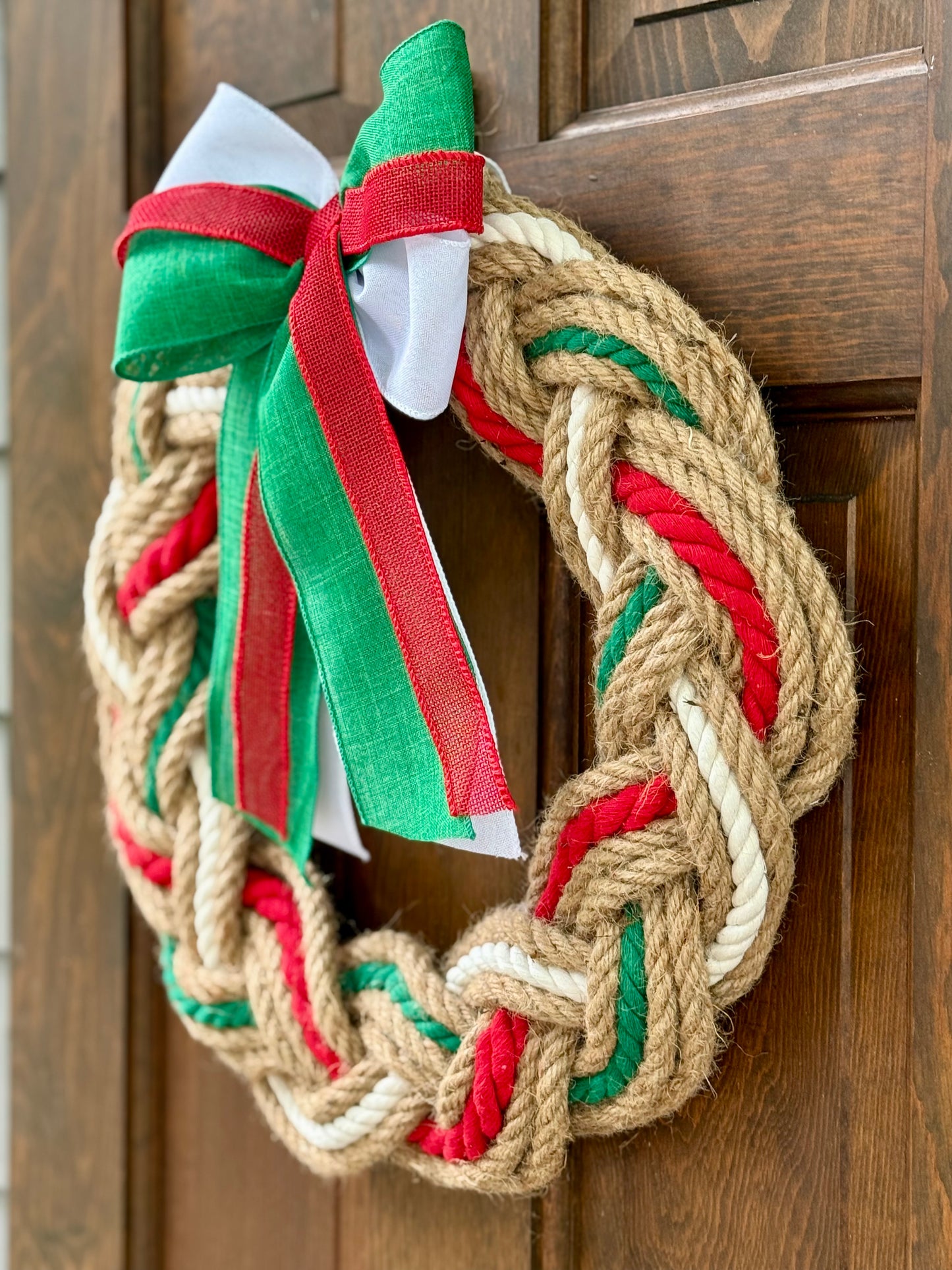 16” Holiday Rope Wreath
