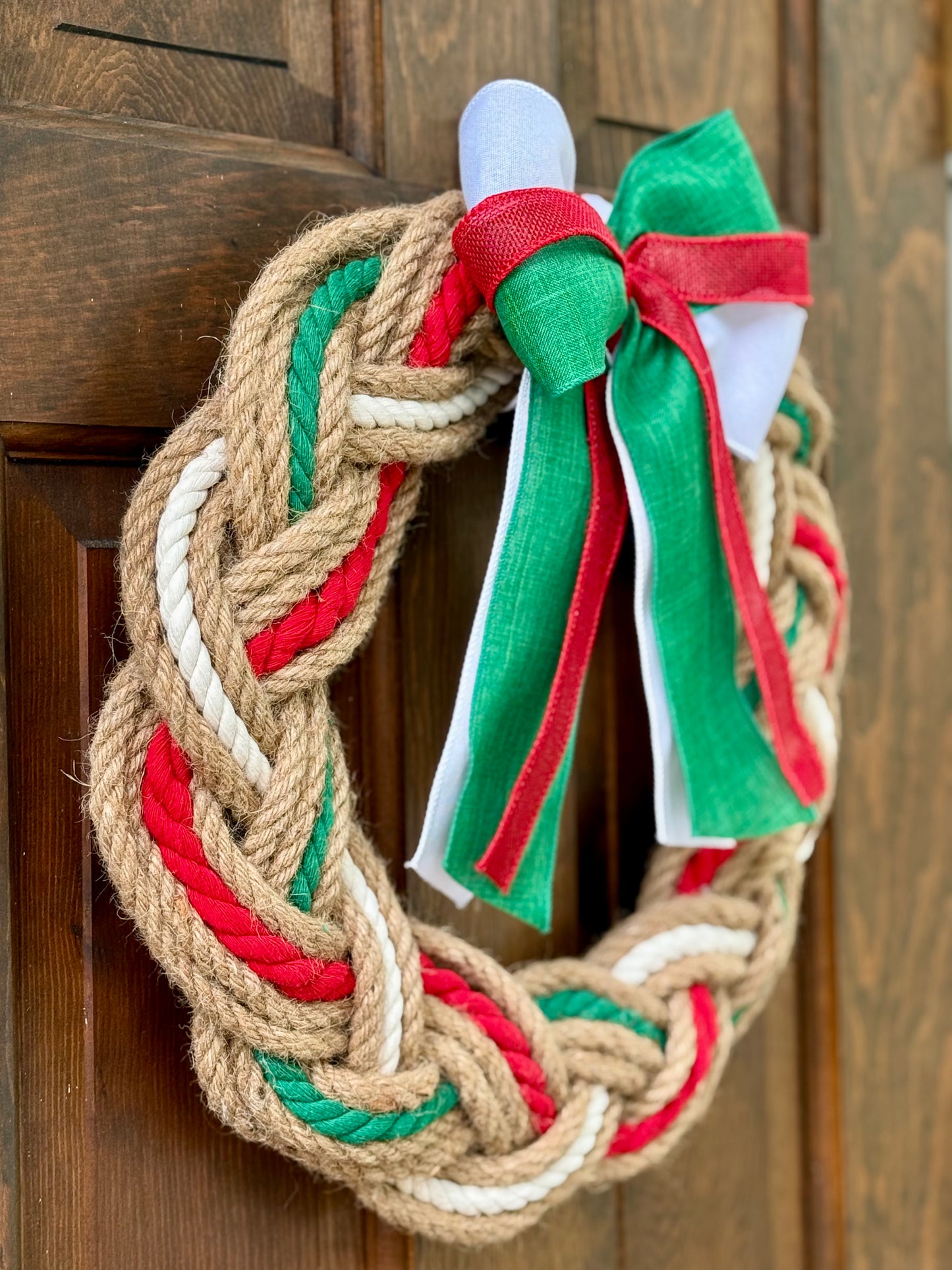 16” Holiday Rope Wreath
