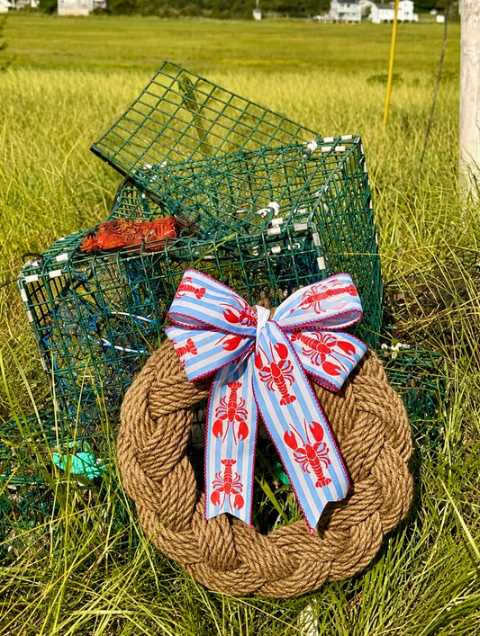 16” Jute w/lobster Ribbon