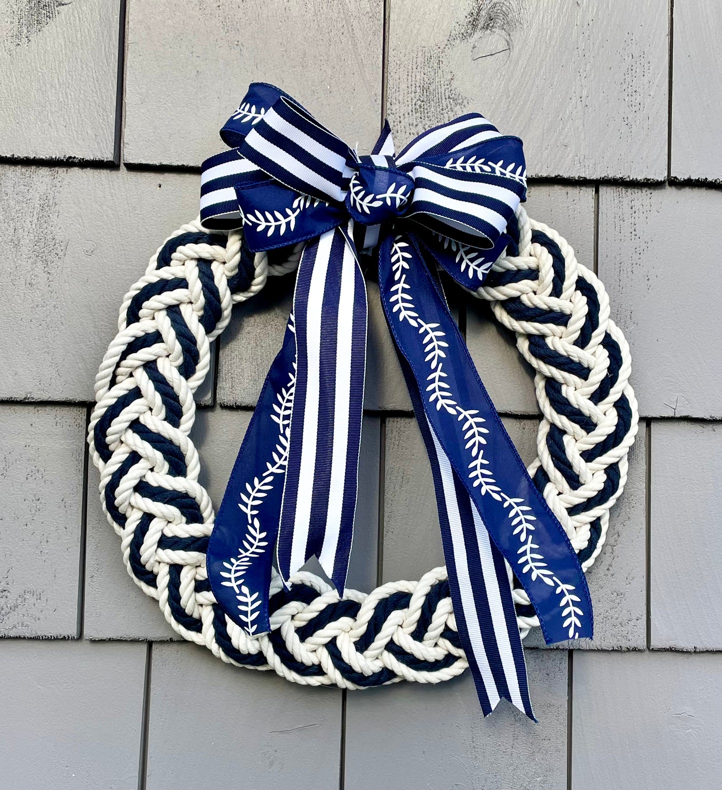 13” Braided Rope Wreath