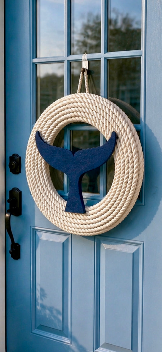 16” Navy Whale Tail