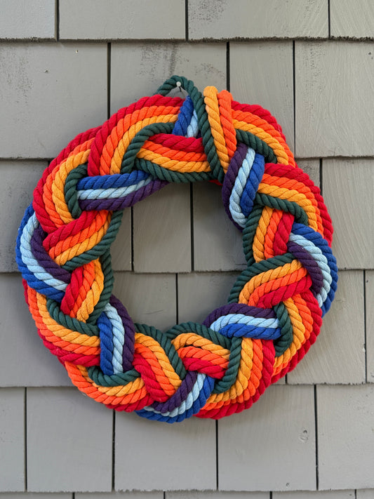 16” Rainbow Bright Wreath
