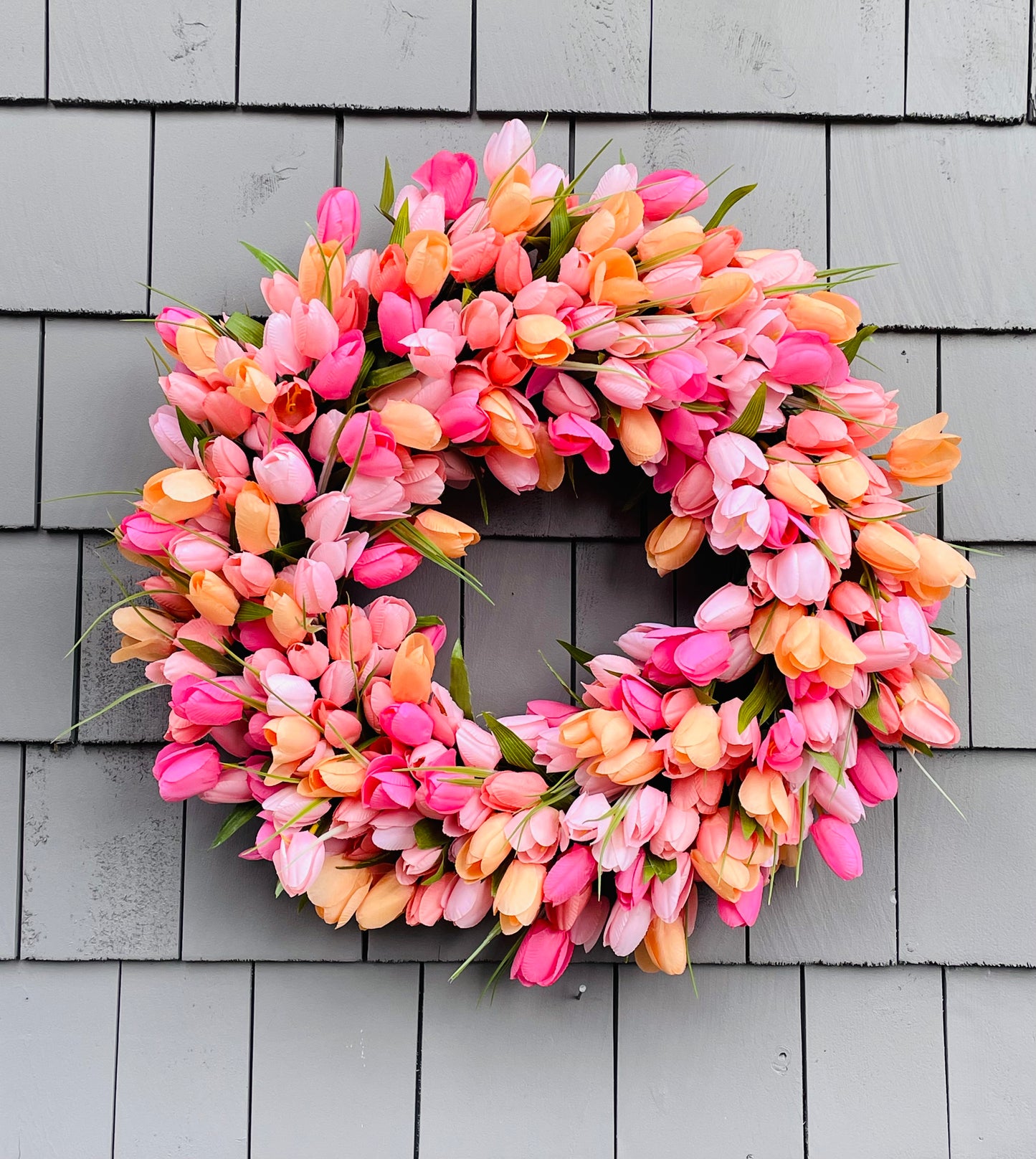 22” Sherbet Tulip Wreath