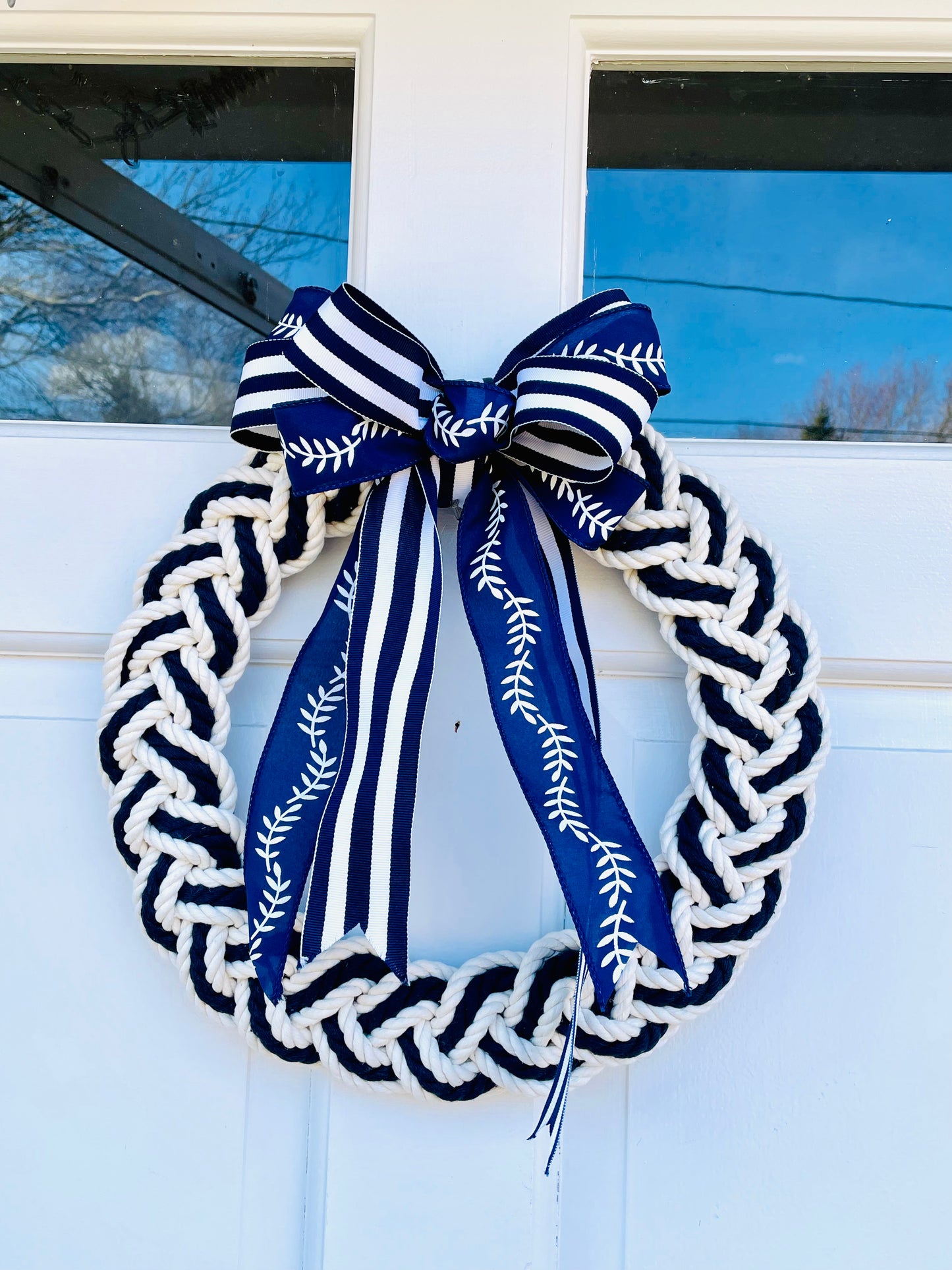 13” Braided Rope Wreath