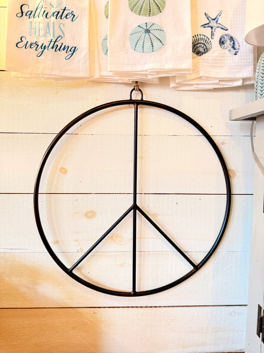20” Metal peace sign