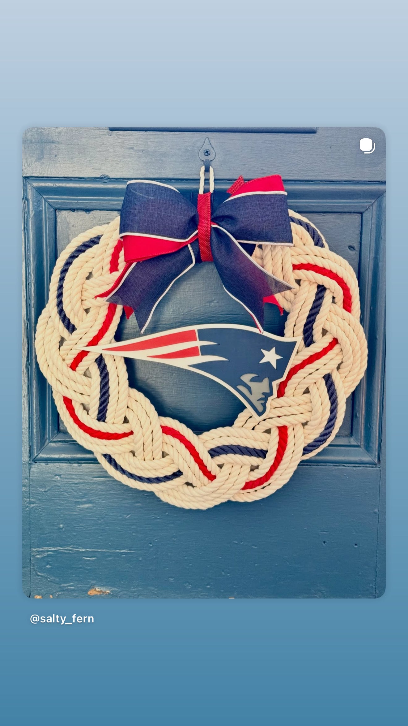 16” Boston patriots Wreath