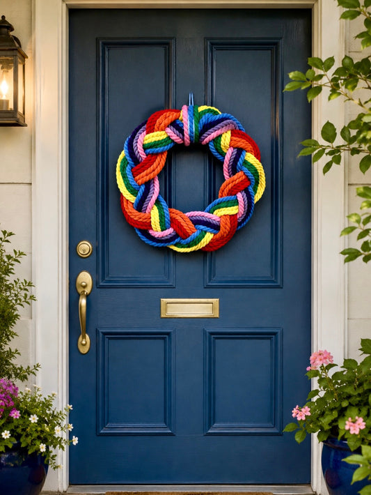 16” Rainbow Wreath