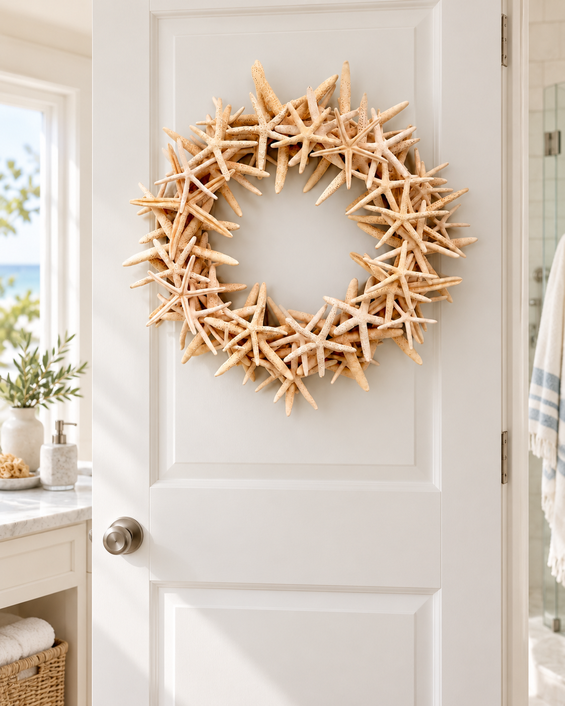 Coastal Starfish Wreath