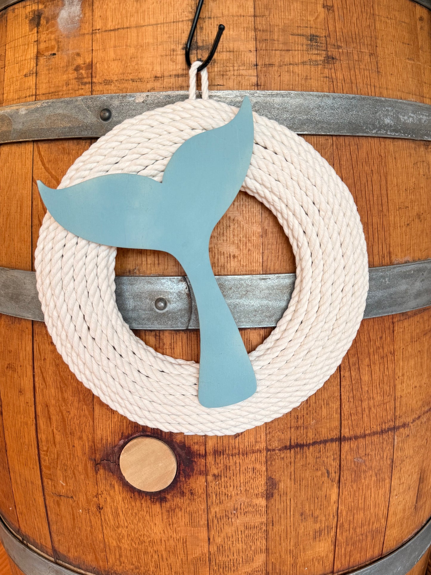 10” Whale Tail in Blue Harbor