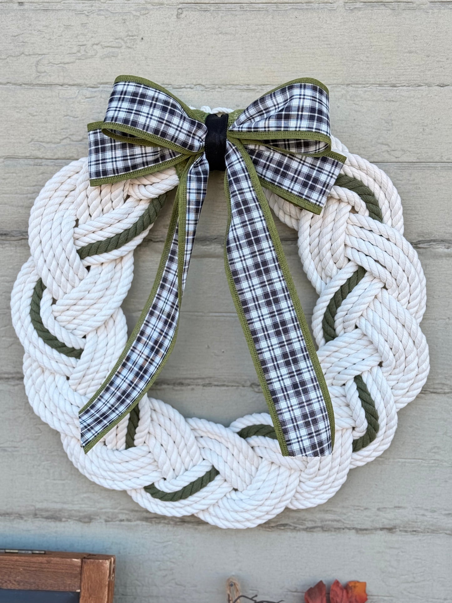 18” Olive Plaid