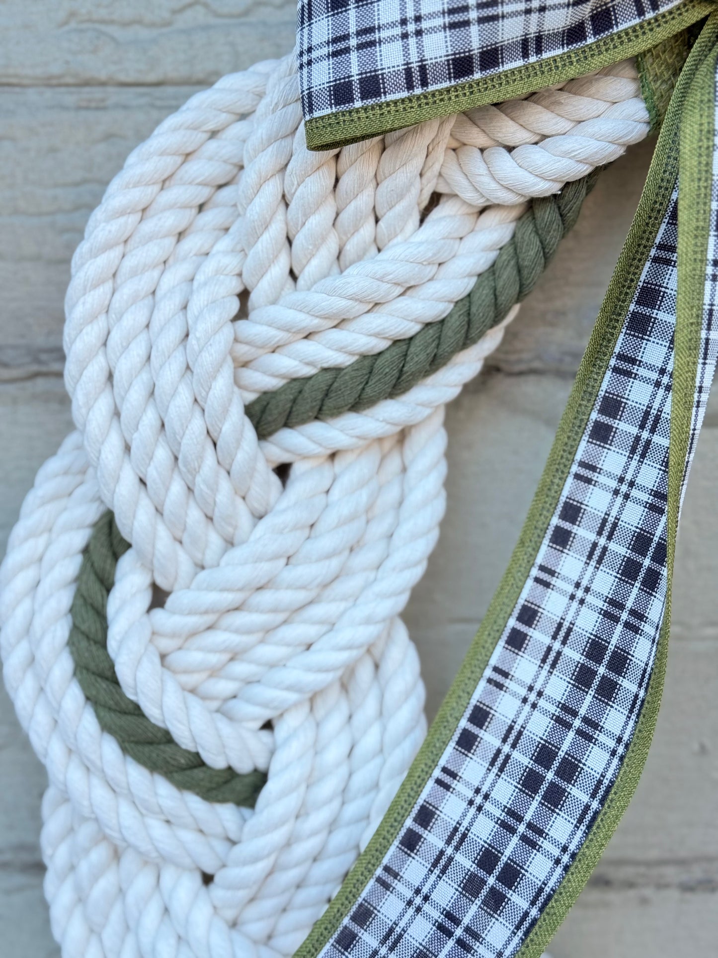 18” Olive Plaid