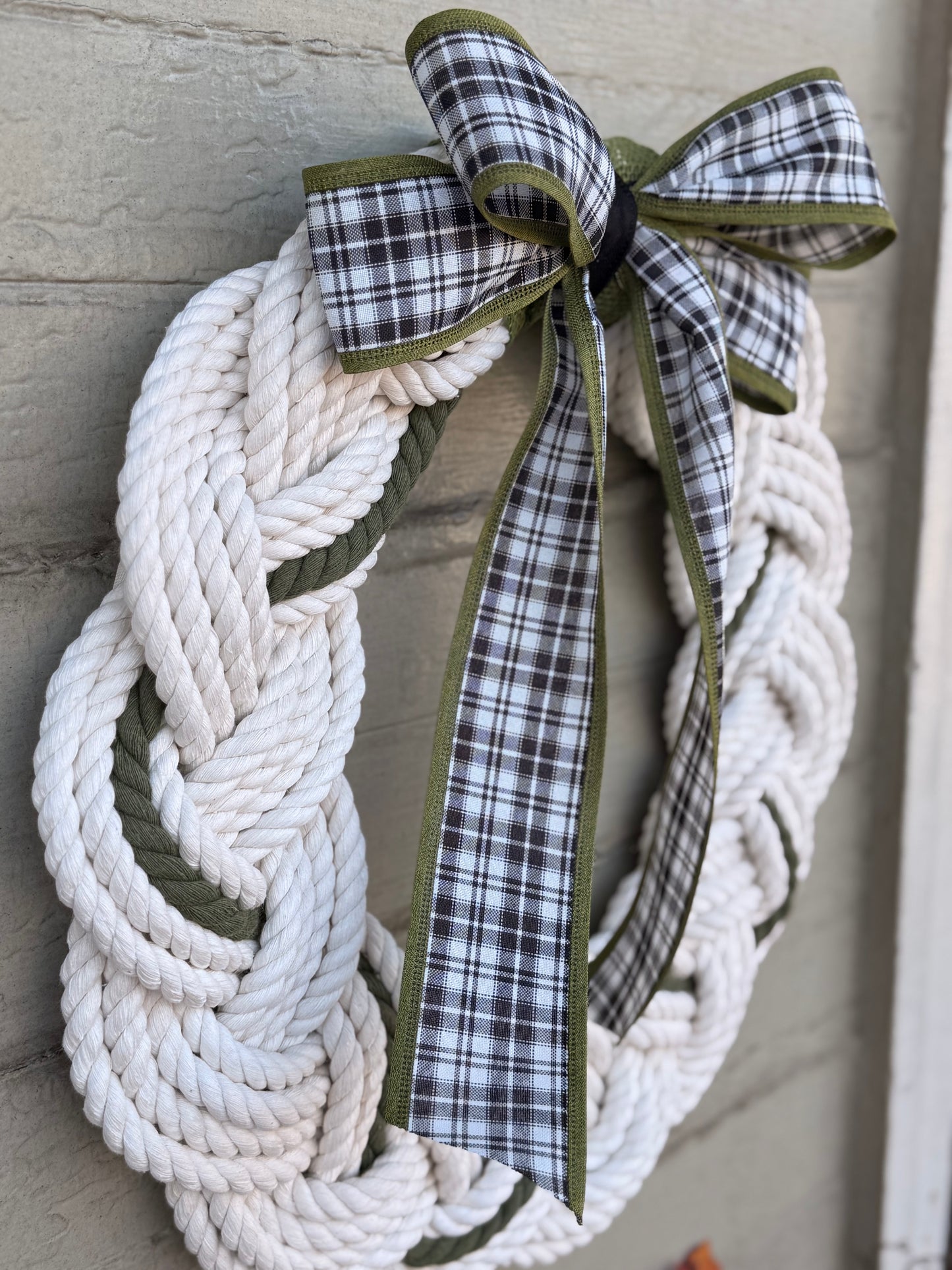 18” Olive Plaid