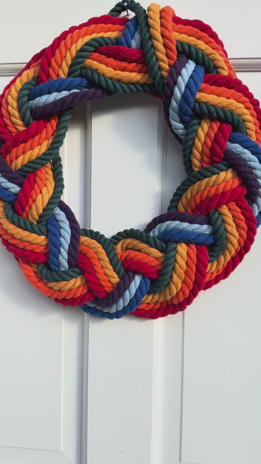16” Rainbow Wreath